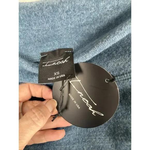 NWT Inoah Blue Knee Length Pull On Pencil Skirt #0860 Size SMALL USA - Picture 3 of 3